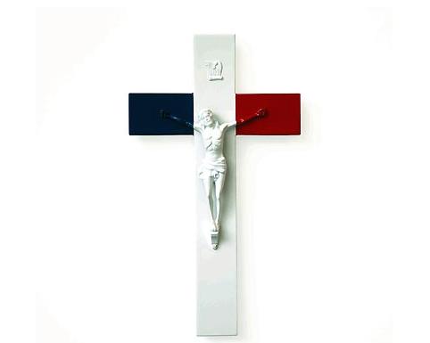 Objet-drapeau Crucifix, Jean-Pierre Raynaud